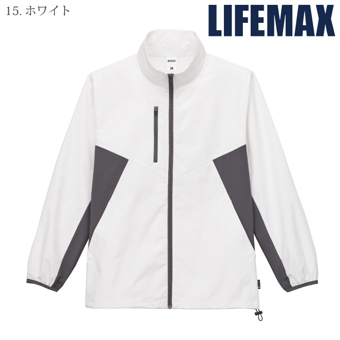 [LIFEMAX] MJ0084 リサイクルストレッチワークブルゾン（ポリジン加工）