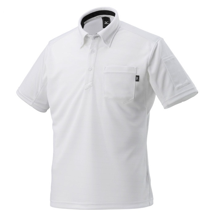 [ミズノ] F2JA1180 ワークボタンダウンポロシャツ〈半袖〉