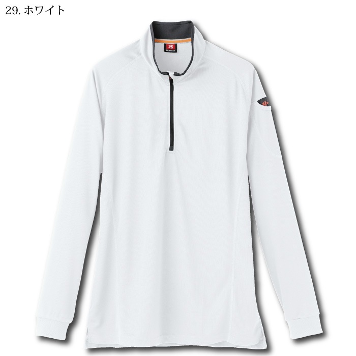 [バートル] 413 長袖ジップシャツ