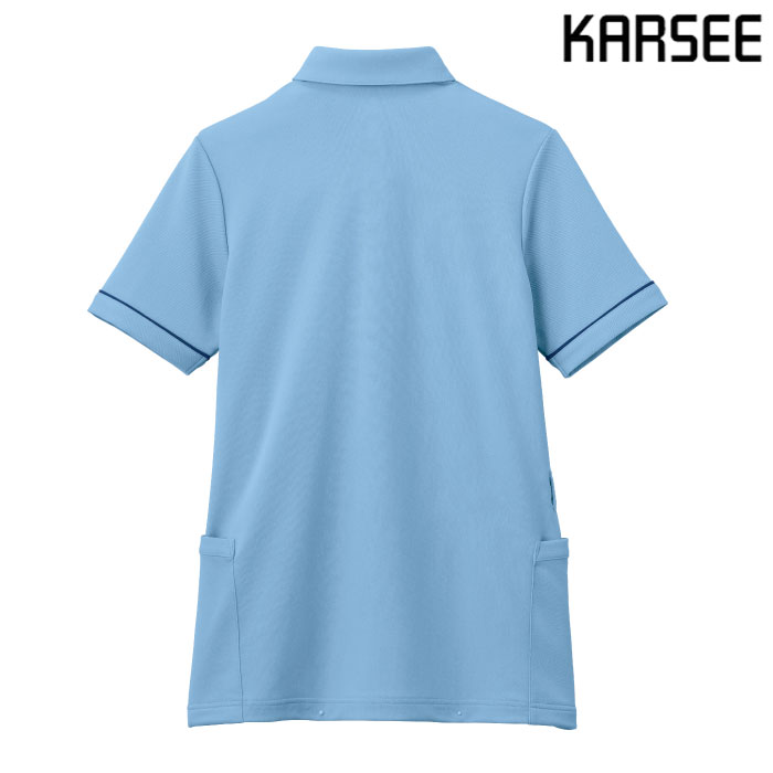 [KARSEE] HSP004 半袖ロングポロシャツ