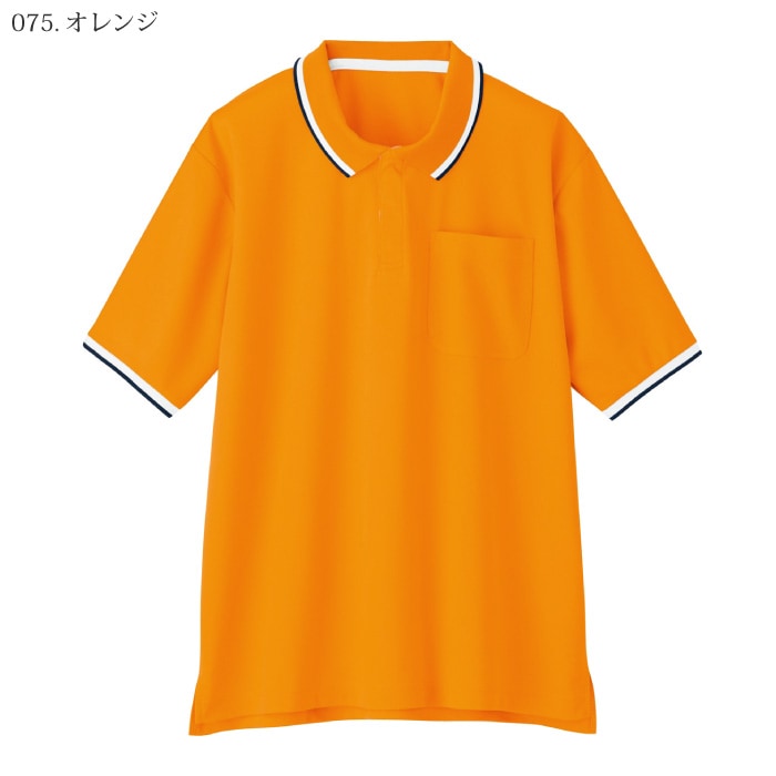 WHISeL] WH90318 半袖ポロシャツ-医療白衣と介護ユニフォームの