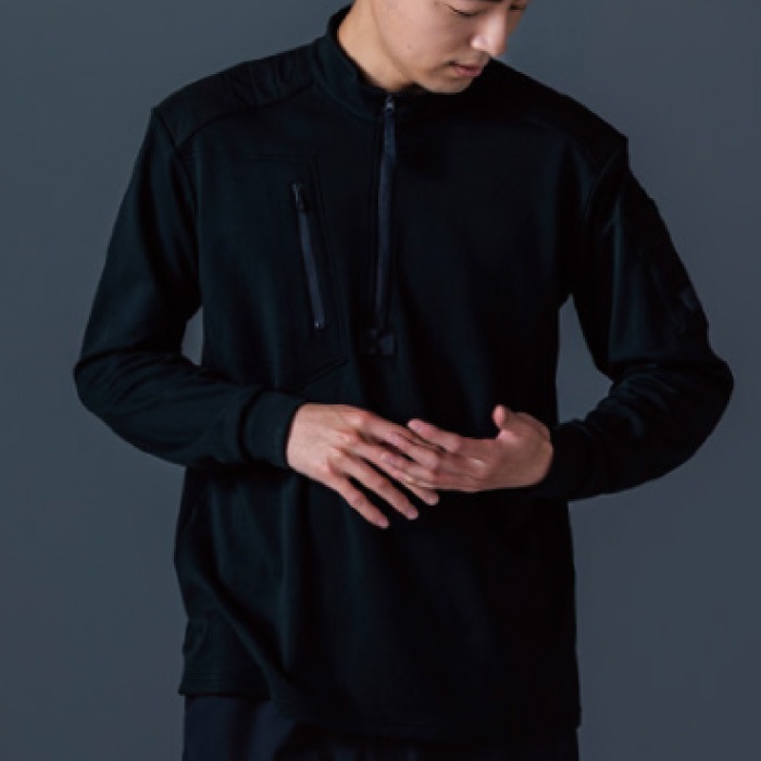 [TS Design] 5531 ニッカーズドライワッフルハーフジップ