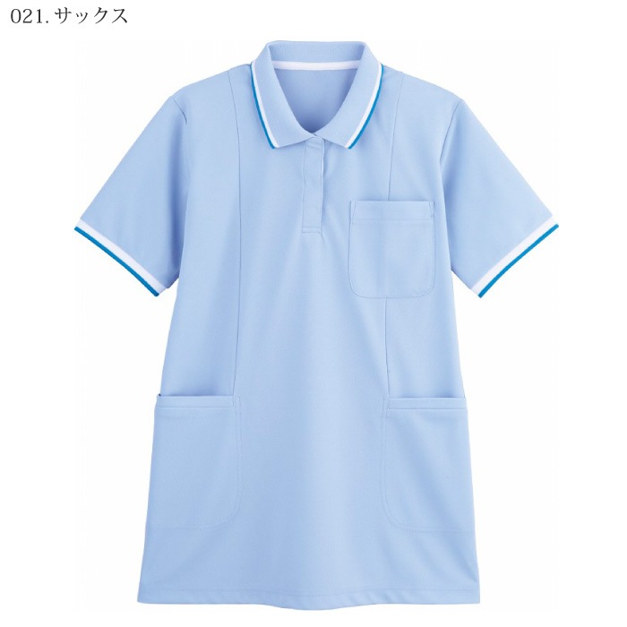 自重堂 [WHISeL] WH90338 半袖ロングポロシャツ