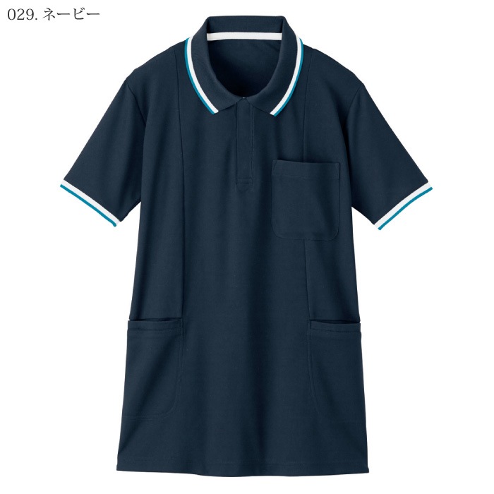 自重堂 [WHISeL] WH90338 半袖ロングポロシャツ