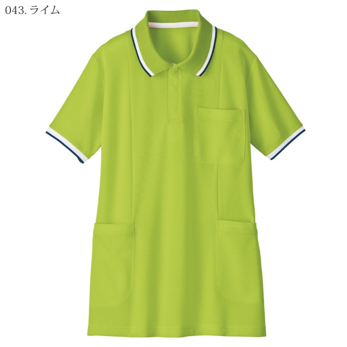 自重堂 [WHISeL] WH90338 半袖ロングポロシャツ