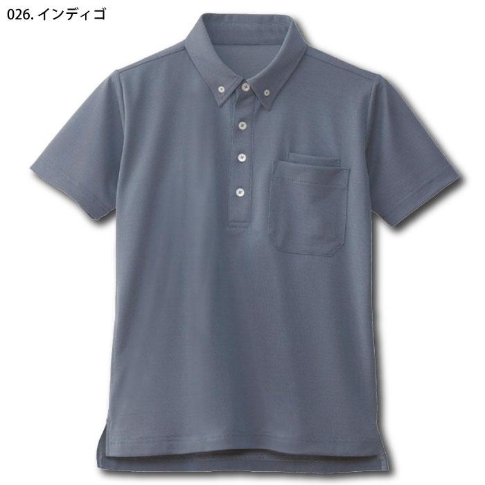 WHISeL] WH90618 半袖BDポロシャツ[男女兼用]-医療白衣と介護