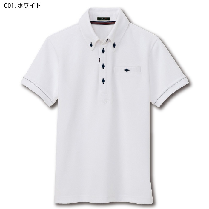 [pep] AZ-7667 部屋干しボタンダウン半袖ポロシャツ(男女兼用)