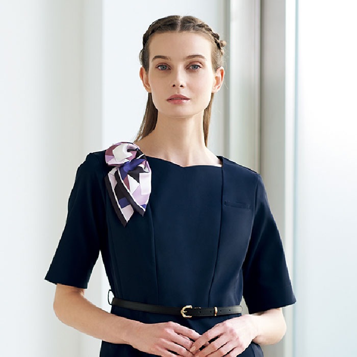 [nuovo] OR71 クリップ付きリボンスカーフ