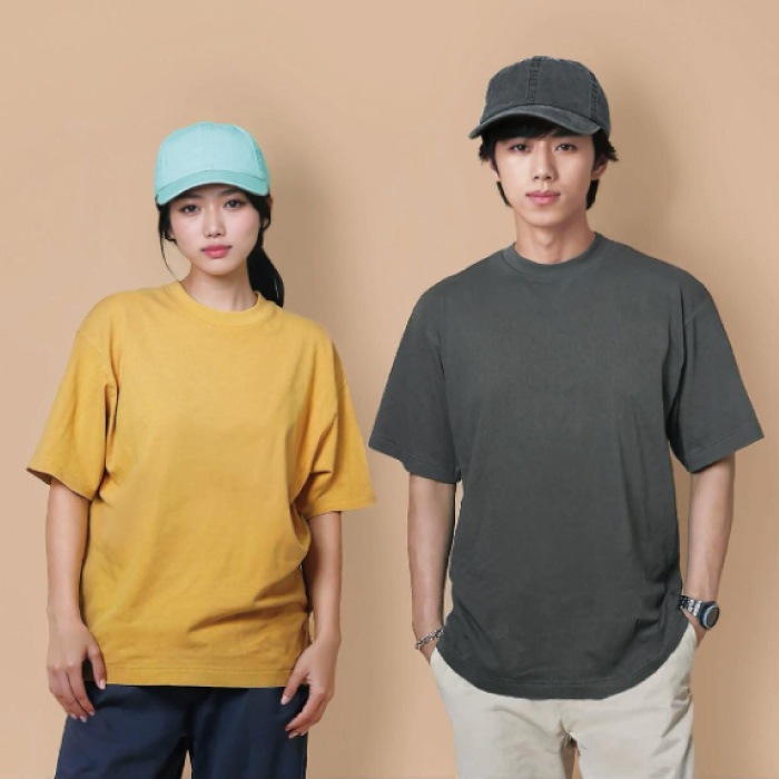 [LIFEMAX] MS1170 6.5オンスピグメントダイTシャツ