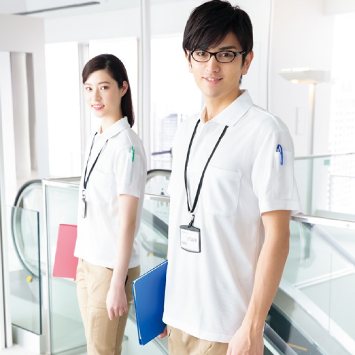 [アイトス] AZ-10601 吸汗速乾（クールコンフォート）ペン差し付半袖ポロシャツ（男女兼用）