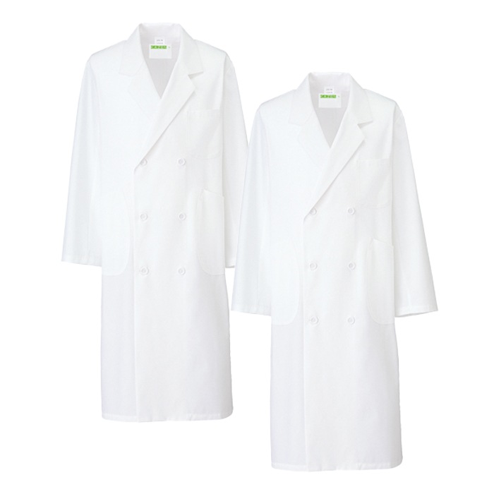 [KAZEN] 255 メンズ診察衣W型長袖 2着セット