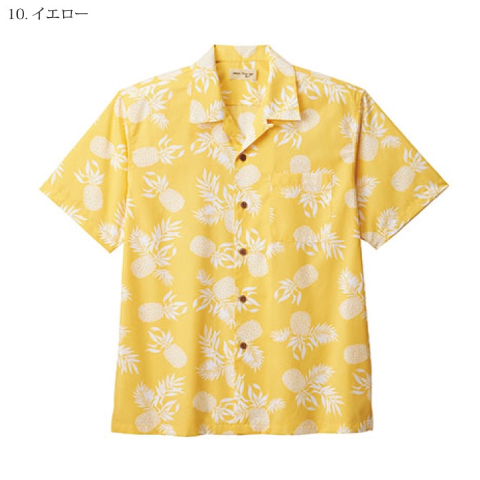 美品✨FILA GOLF フィラゴルフ　アロハ　パイナップル　アロハシャツ フラケイキ アロハシャツ【Pineapple パイナップル】 HK-19012