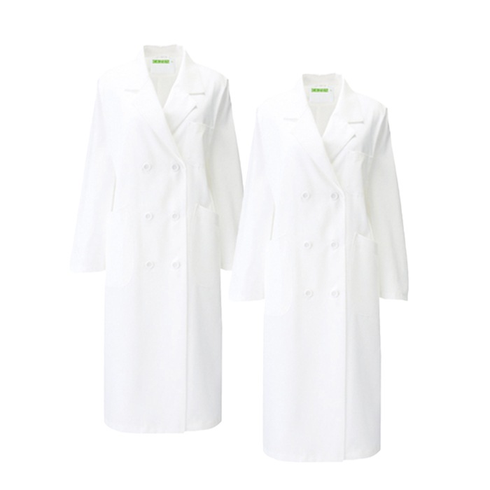[KAZEN] 265 レディス診察衣W型長袖 2着セット