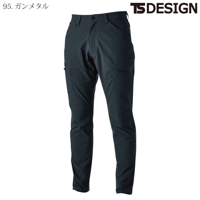 [TS Design] 4614 エコハイブリッドダブルクロスメンズカーゴパンツ