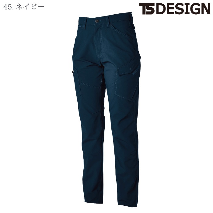 [TS Design] 46141 エコハイブリッドダブルクロスレディースカーゴパンツ