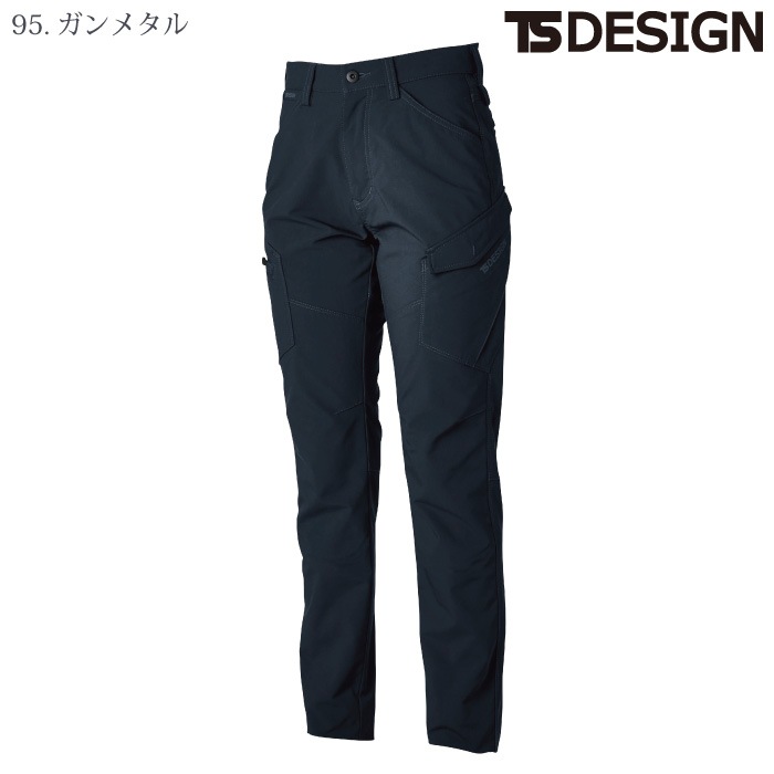 [TS Design] 46141 エコハイブリッドダブルクロスレディースカーゴパンツ