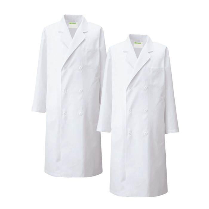[KAZEN] 115 メンズ診察衣W型長袖 2着セット