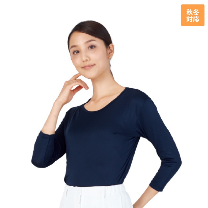 自重堂 [WHISeL] WH90129 七分袖起毛インナーTシャツ