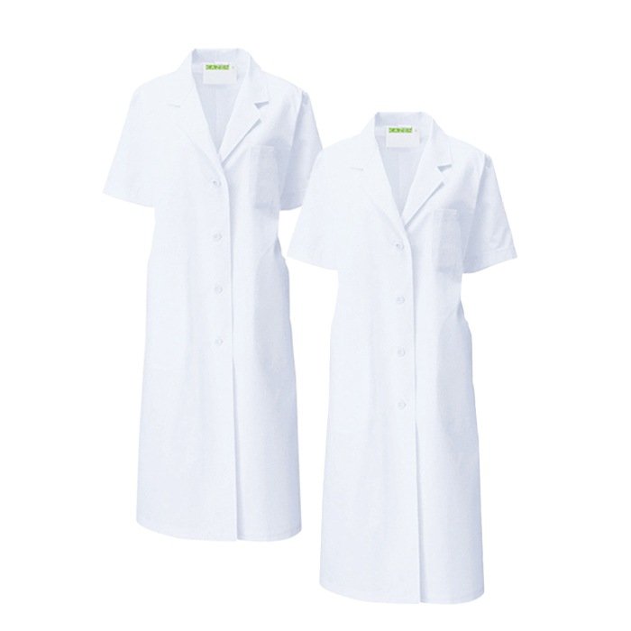 [KAZEN] 122-30 レディス診察衣S型半袖 2着セット