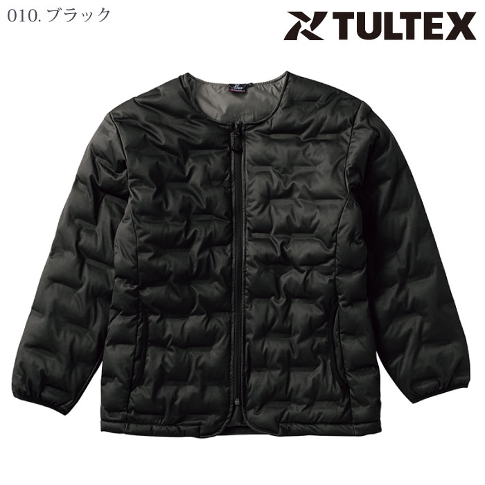 [TULTEX] 22580 圧着ニット中綿ノーカラージャケット (レディース)