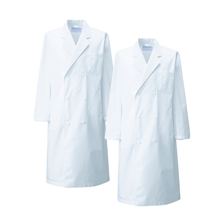 [KAZEN] 115-30 メンズ診察衣W型長袖 2着セット