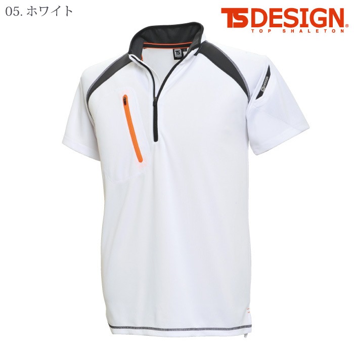 [TS Design] 5015 Flashショートスリーブハーフジップ