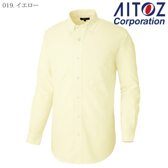 [アイトス] AZ-7822 長袖Ｔ/Ｃオックスボタンダウンシャツ(男女兼用)