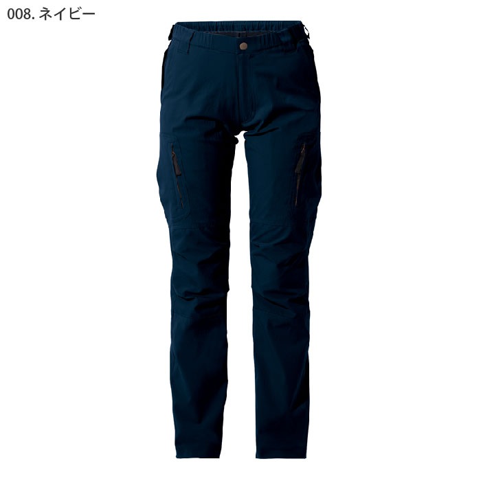 [pep] AZ-7895 ストレッチカーゴパンツ 腰部サポートベルト対応 ノータック（男女兼用）