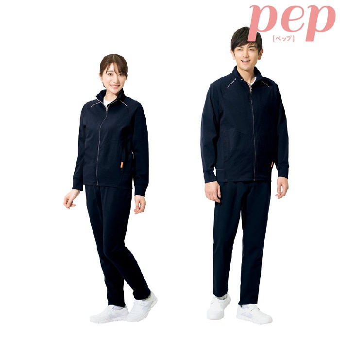 pep] AZ-2877 ストレッチニットジャケット(男女兼用)-医療白衣と