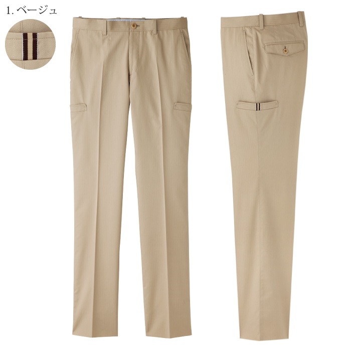 FACE MIX] FP6004M メンズサイドポケットパンツ-医療白衣と介護