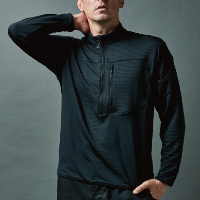 [TS Design] 85251 ウォームエアハーフジップシャツ