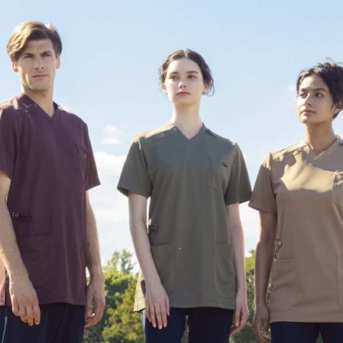 [KAZEN] KZN714 スクラブ(男女兼用) 2枚セット