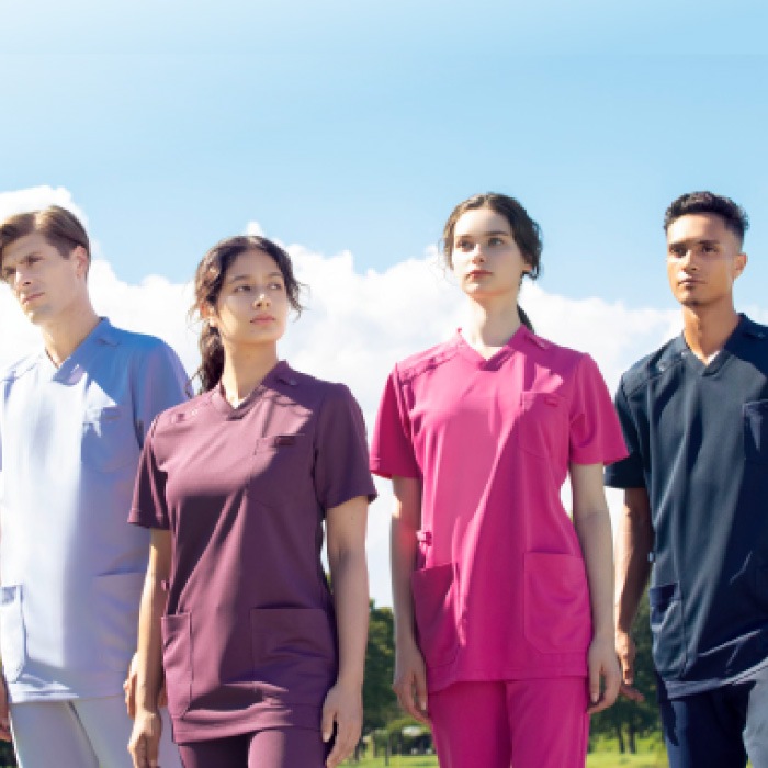 [KAZEN] KZN714 スクラブ(男女兼用) 2枚セット