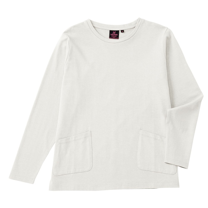 [TULTEX] 24592 吸湿保温綿100長袖Tシャツ（レディース）
