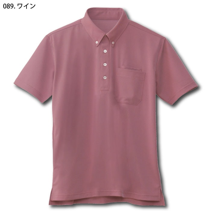WHISeL] WH90618 半袖BDポロシャツ[男女兼用]-医療白衣と介護