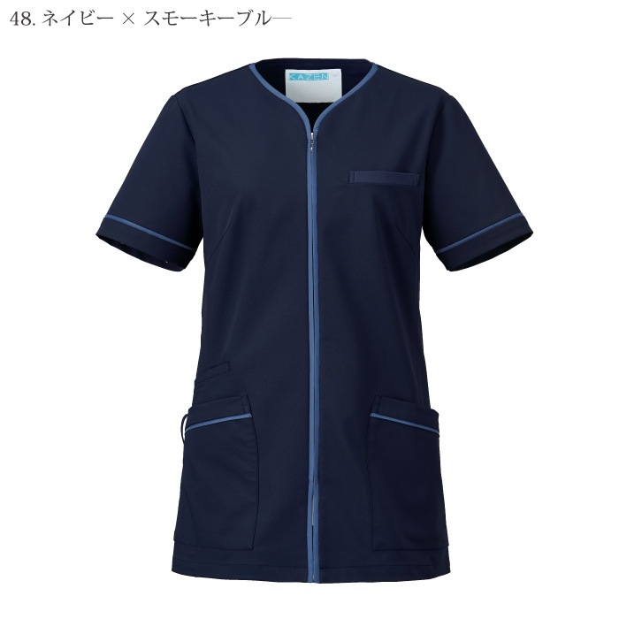 [KAZEN] 782 レディスジャケット半袖 2枚セット