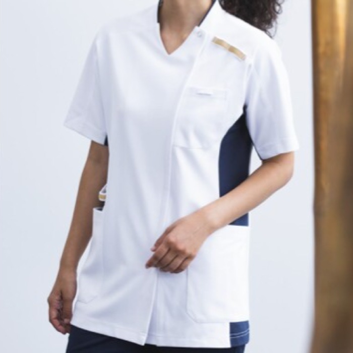 [KAZEN] 999 スクラブジャケット半袖(男女兼用)２枚セット