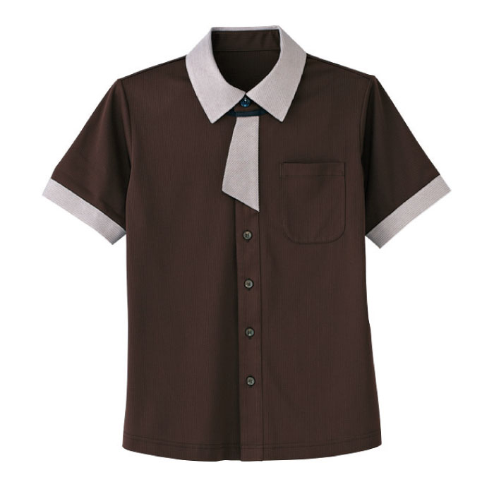 [KARSEE] HM2629 半袖ニットシャツ