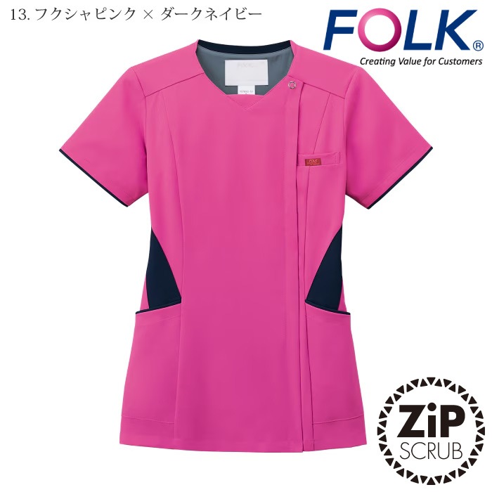 [FOLK] 7078SC レディスジップスクラブ