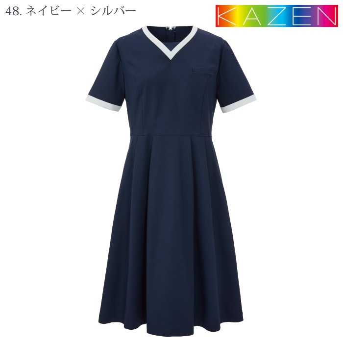 [KAZEN] KZN326 ワンピース半袖 2着セット