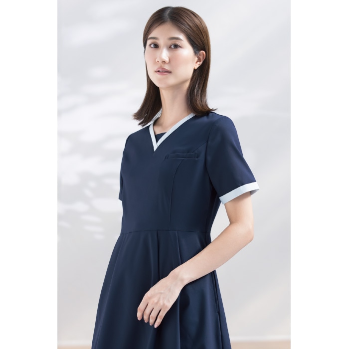 [KAZEN] KZN326 ワンピース半袖 2着セット