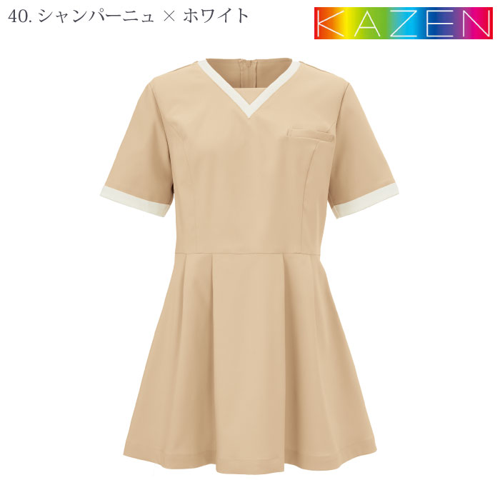 [KAZEN] KZN316 レディスチュニック 2枚セット