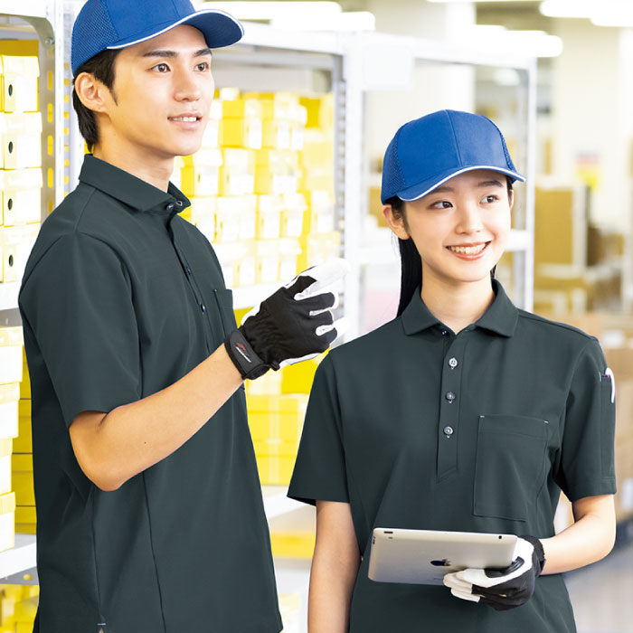 アイトス] AZ-50013 半袖ポロシャツ（男女兼用）ー医療白衣と