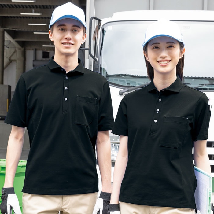 アイトス] AZ-50013 半袖ポロシャツ（男女兼用）ー医療白衣と