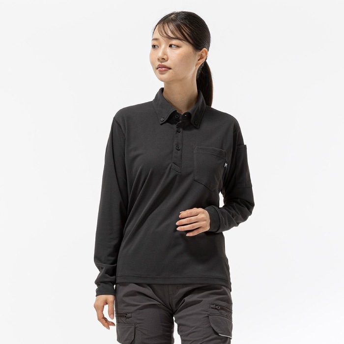 [ミズノ] F2JAC111 ワークボタンダウン ポロシャツ(制電／長袖)