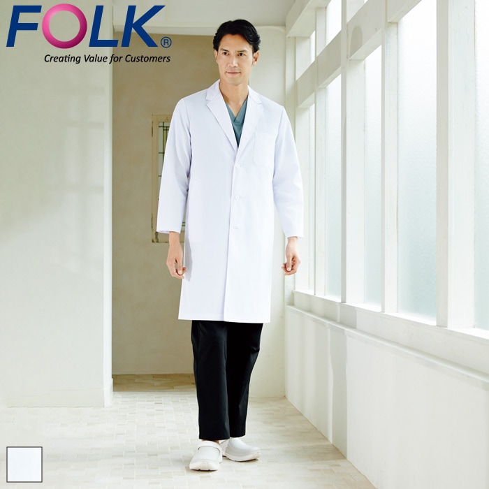 [FOLK] 1530PO メンズ診察衣シングル