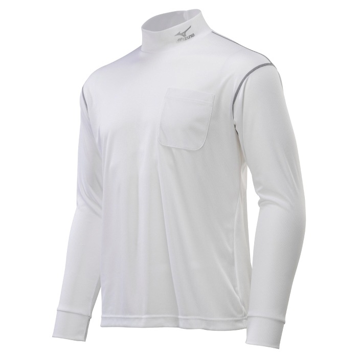 [ミズノ] F2JA0183 ナビドライハイネックワークシャツ〈長袖〉