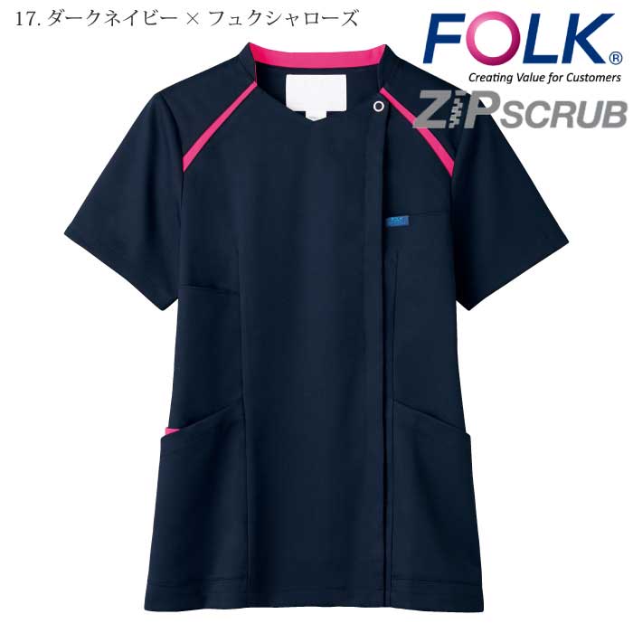 [FOLK] 7068SC レディスジップスクラブ