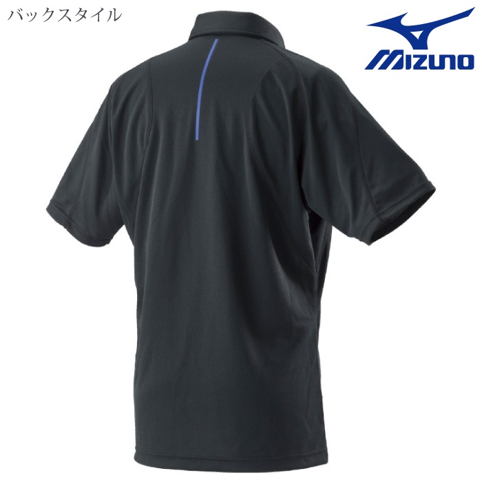[ミズノ] C2JA8180 ワークボタンダウンポロシャツ〈半袖〉