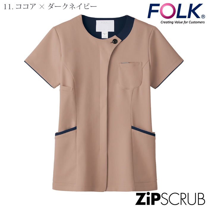 [FOLK] 7069SC レディスジップスクラブ